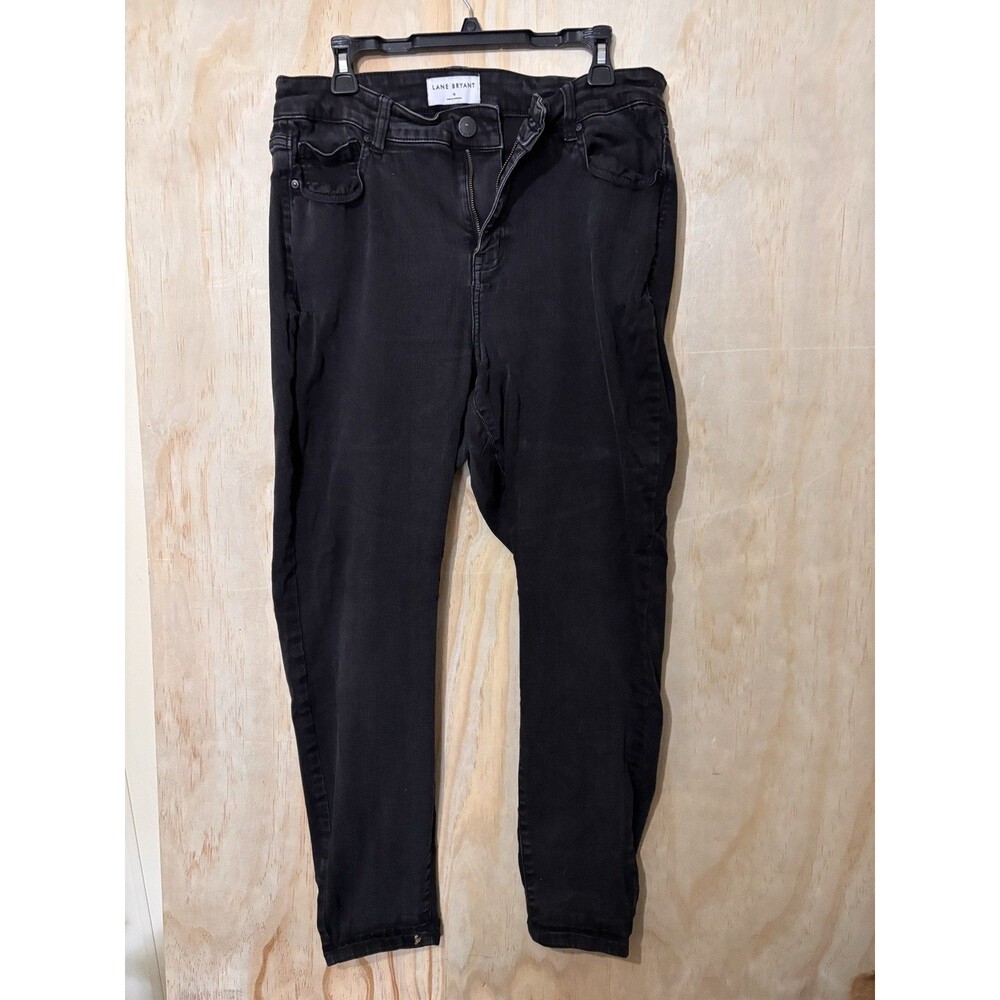 Lane Bryant Women’s Plus 18 Black Stretch High-Rise Skinny Jeans